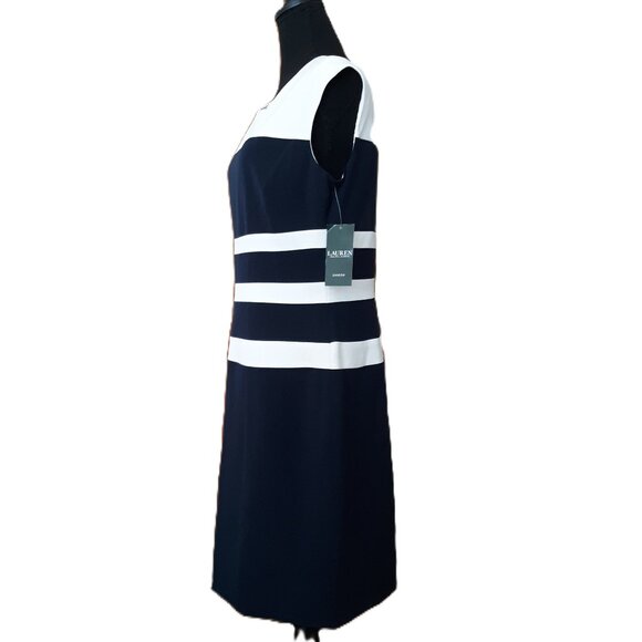 Lauren Ralph Lauren Colorblock Career Dress NWT - Picture 3 of 10